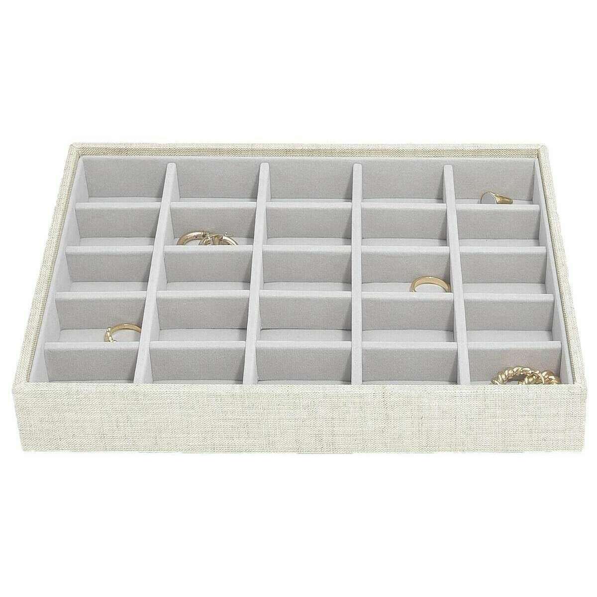 Stackers Set of 3 Classic Jewellery Box - Oatmeal/Linen Beige - Image 4