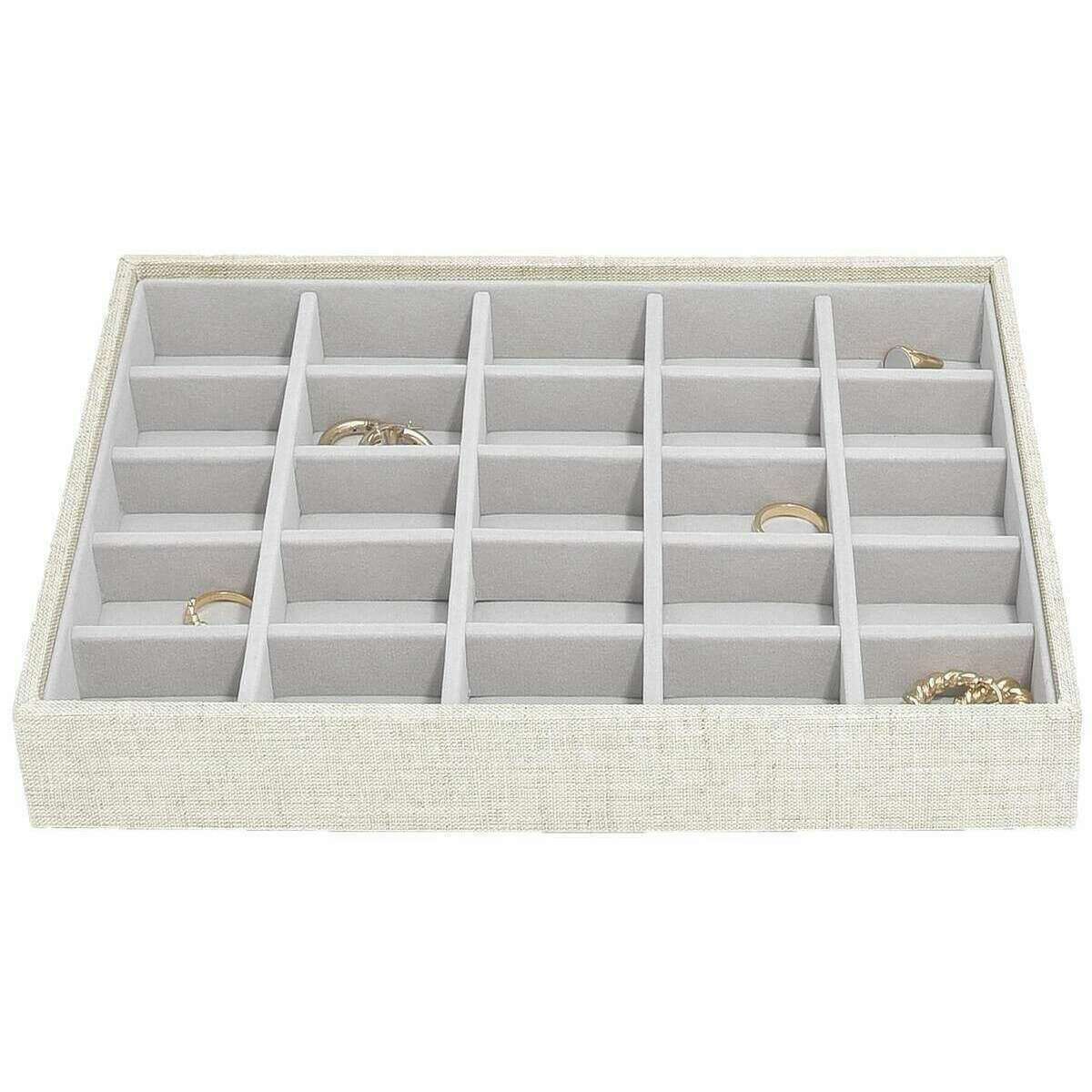 Stackers Set of 5 Classic Jewellery Box - Oatmeal/Linen Beige - Image 4