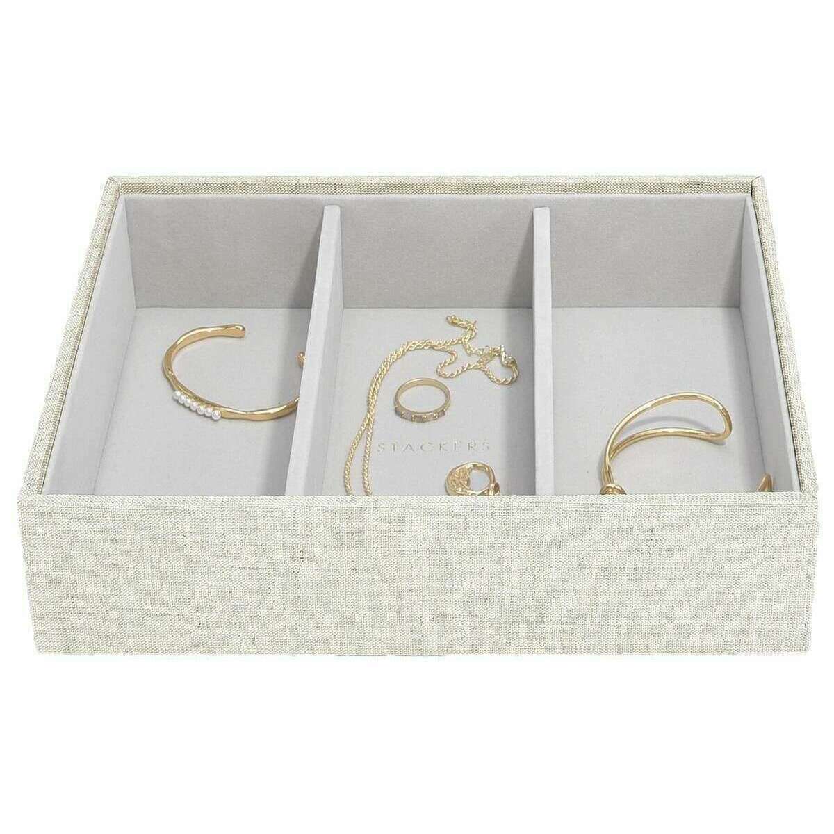 Stackers Set of 5 Classic Jewellery Box - Oatmeal/Linen Beige - Image 6