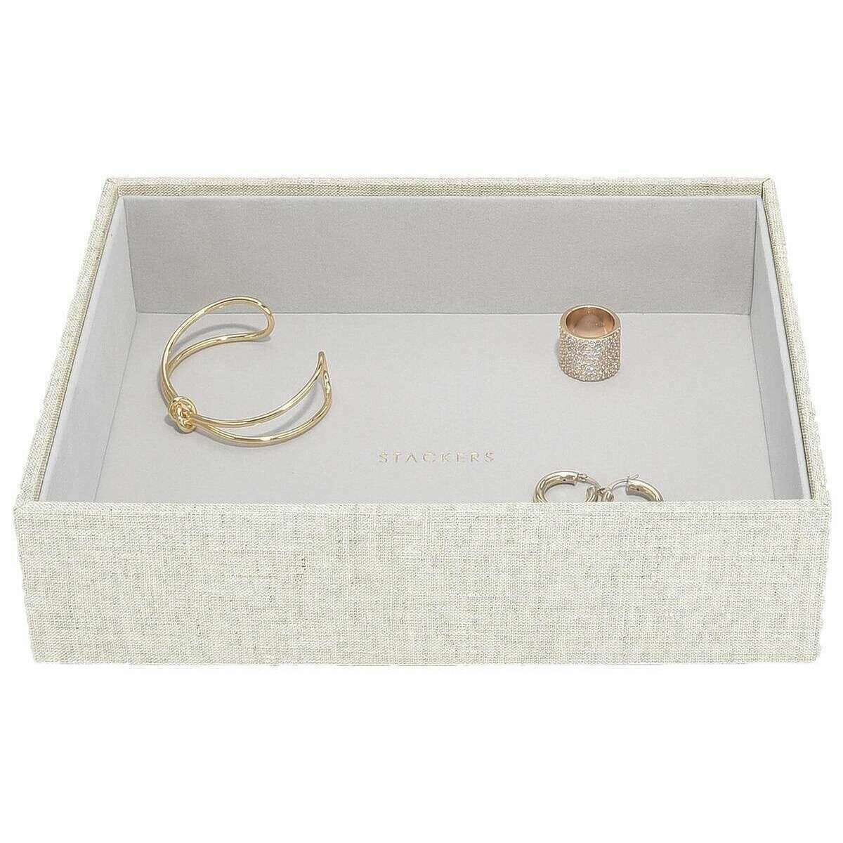 Stackers Set of 5 Classic Jewellery Box - Oatmeal/Linen Beige - Image 7