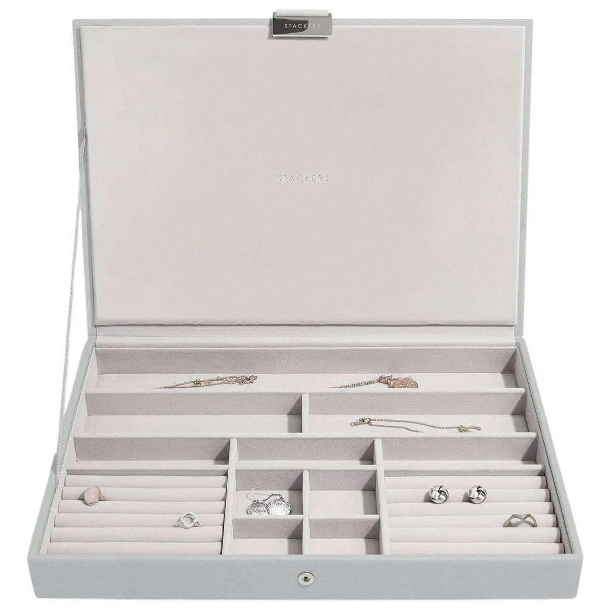 Stackers Supersize Jewellery Box 1-Drawer Set - Pebble Grey - Image 3
