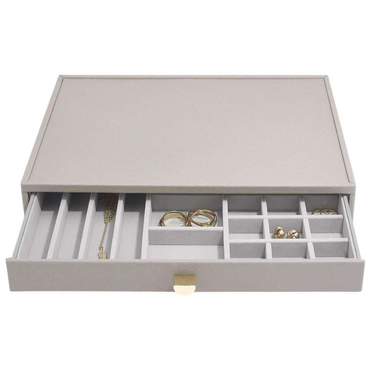 Stackers Supersize Jewellery Box 2-Drawer Set - Taupe Beige - Image 5