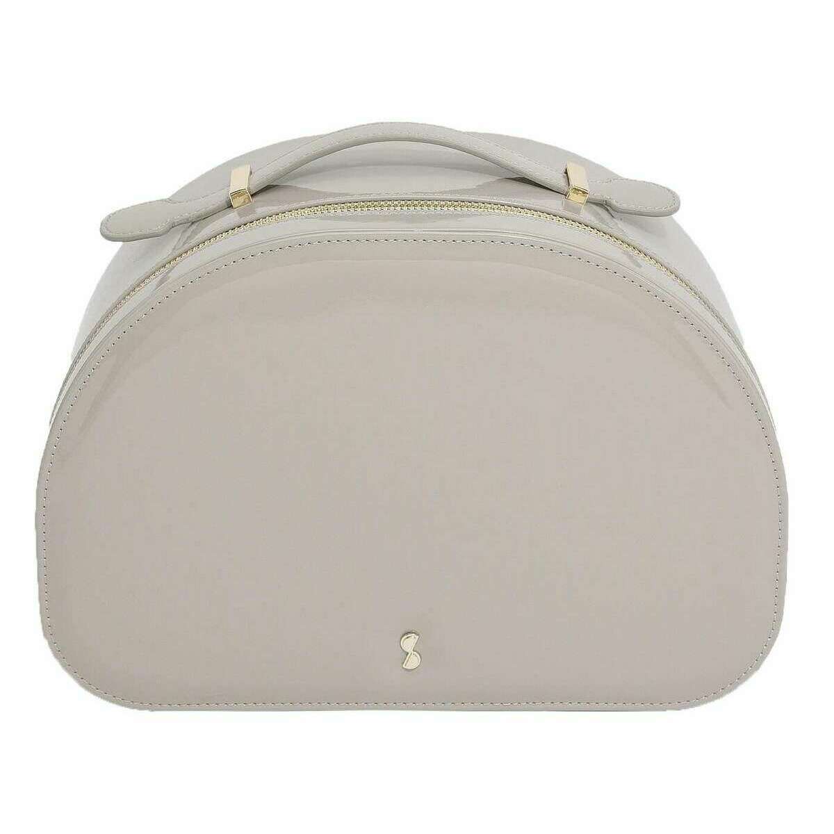 Stackers Vanity Case - Patent Putty Grey