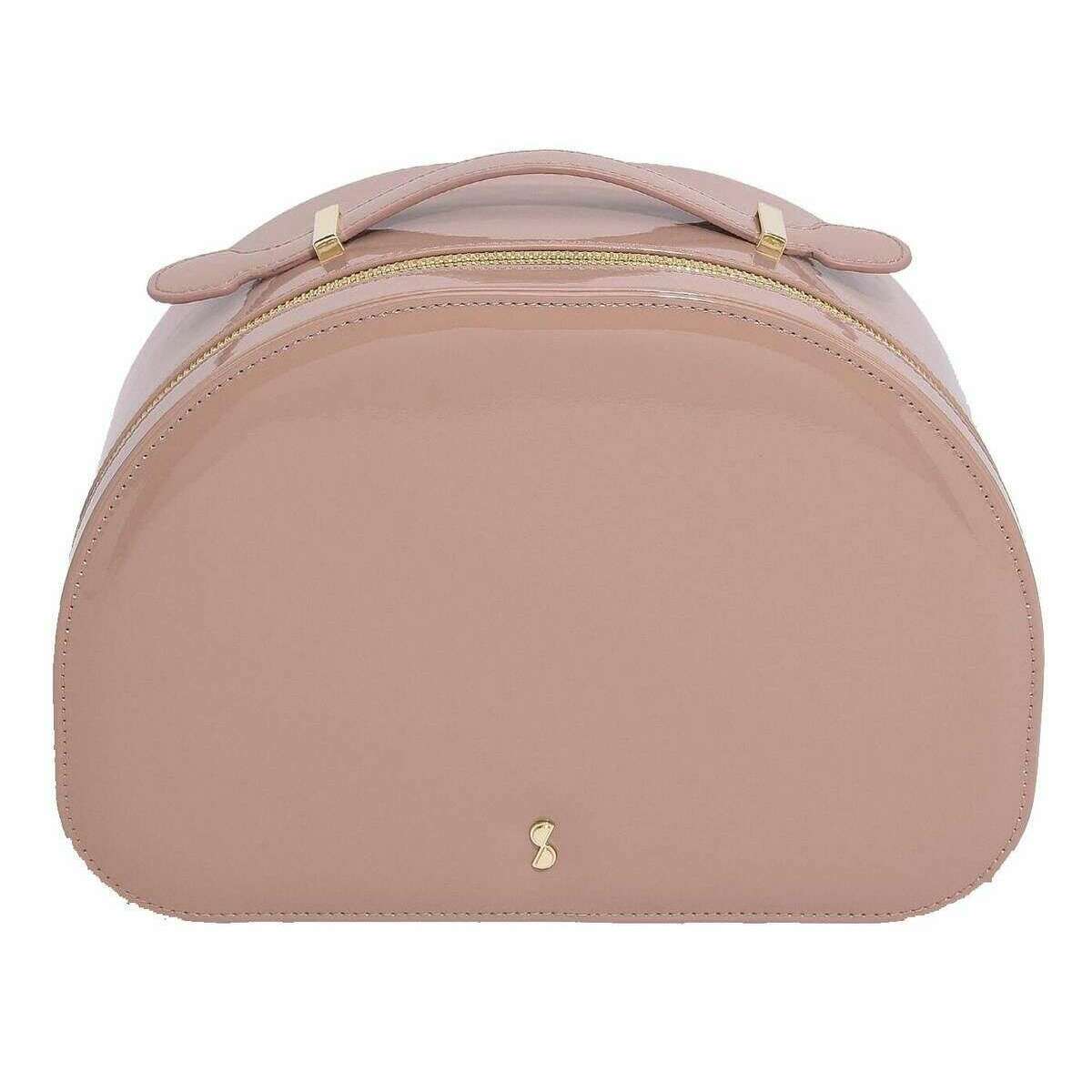 Stackers Vanity Case - Patent Rose Pink
