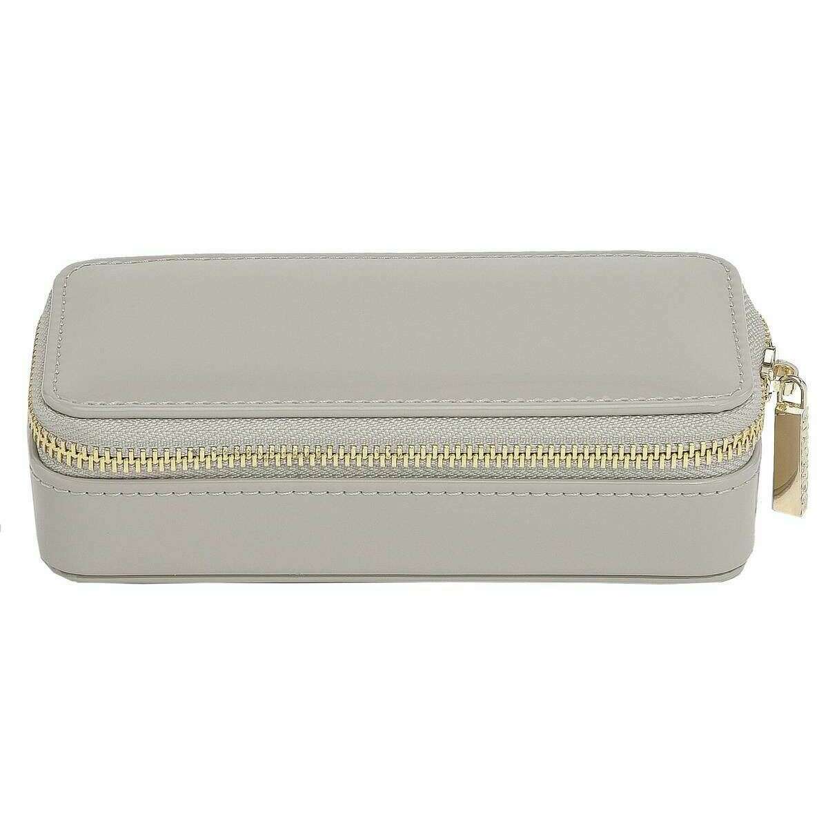 Stackers Zipped Travel Jewellery Box - Patent Putty Grey - Image 2