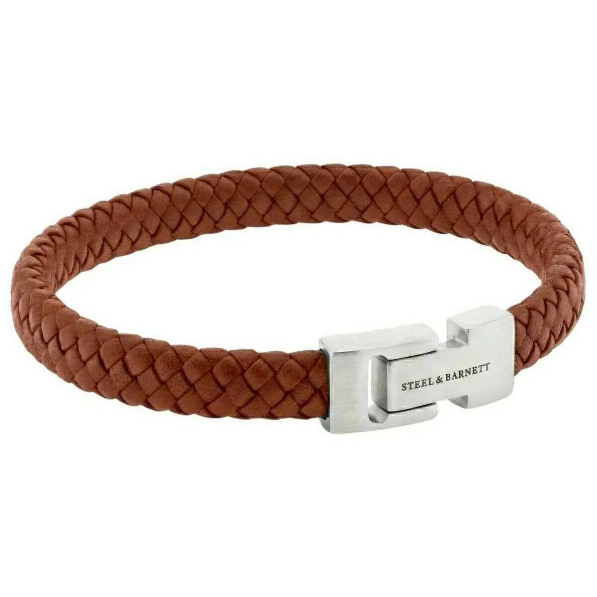 Steel & Barnett Archie Braided Leather Bracelet - Peanut Tan