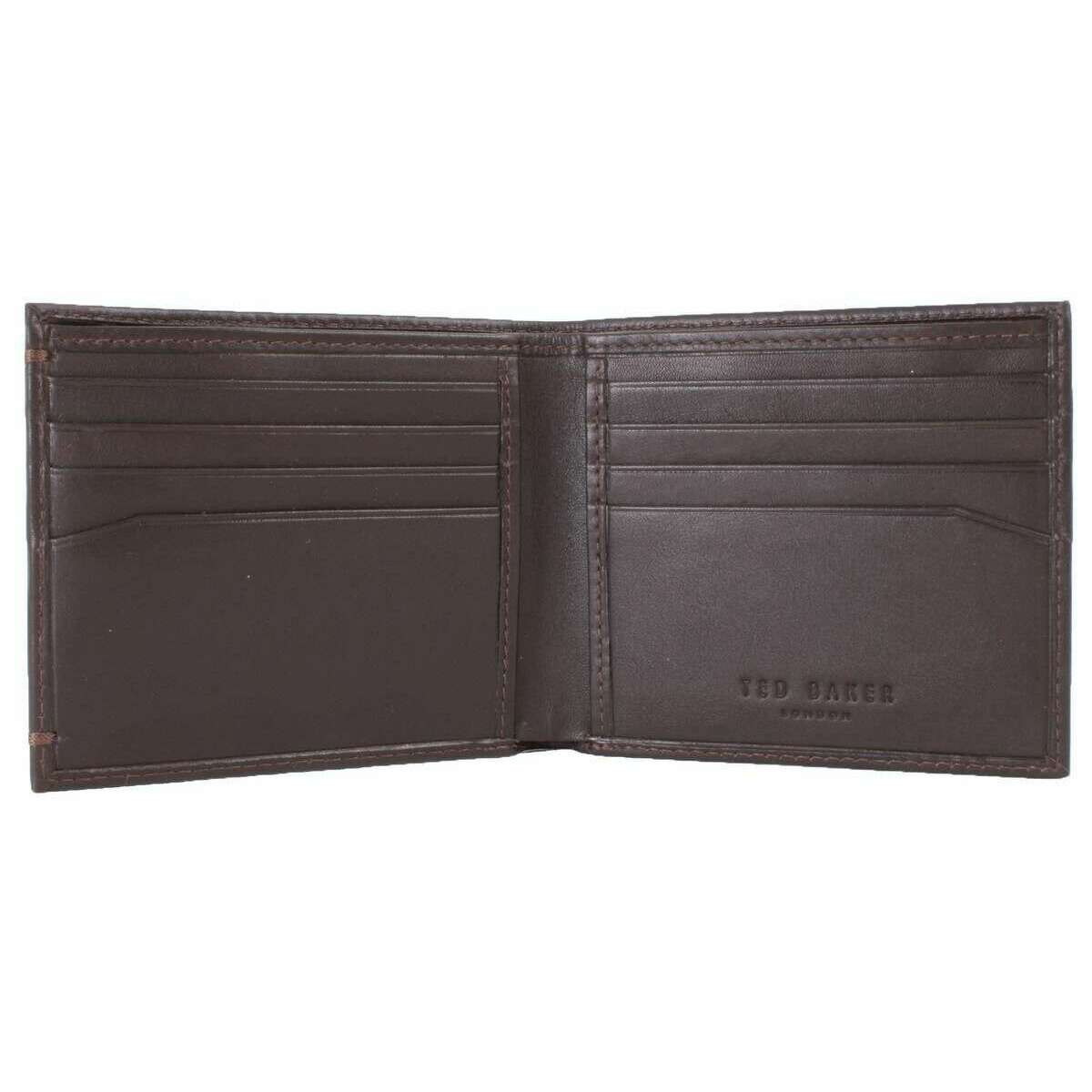 Ted Baker Antoony Bifold Leather Wallet - Chocolate Brown - Image 4
