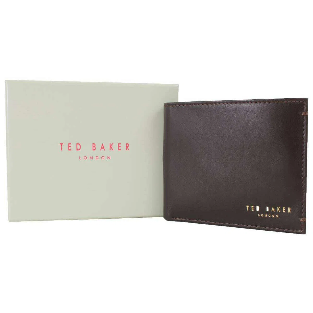 Ted Baker Antoony Bifold Leather Wallet - Chocolate Brown - Image 7