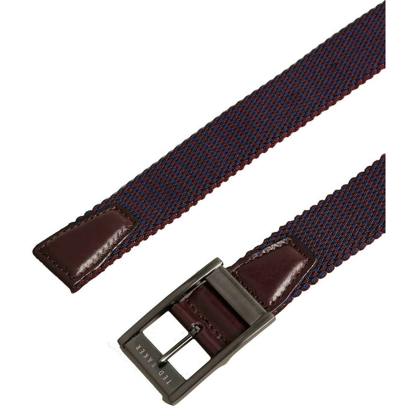 Ted Baker Colummm Reversible Elastic Belt - Oxblood Red - Image 3