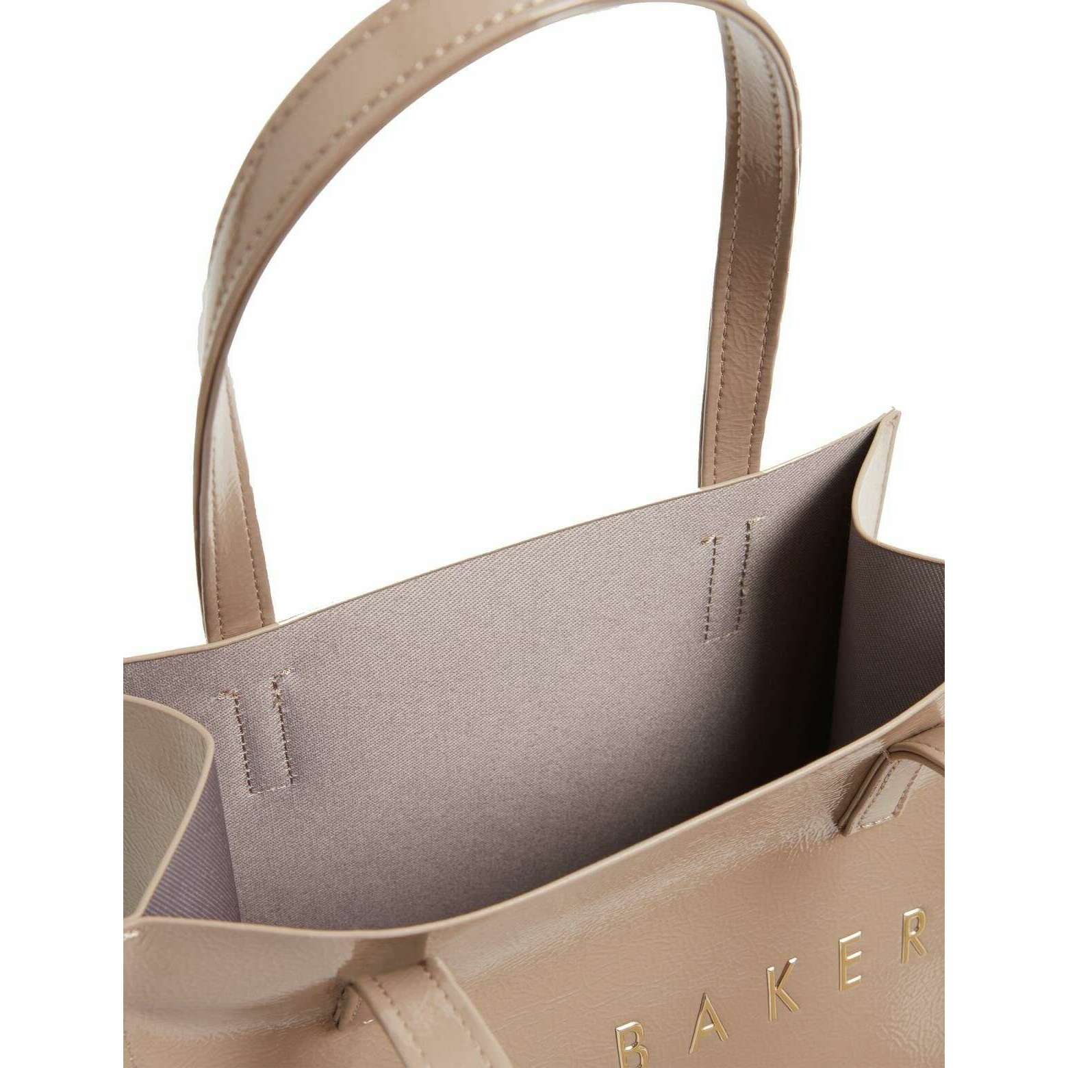 Ted Baker Crinion Crinkle Small Tote Bag - Stone Beige - Image 3