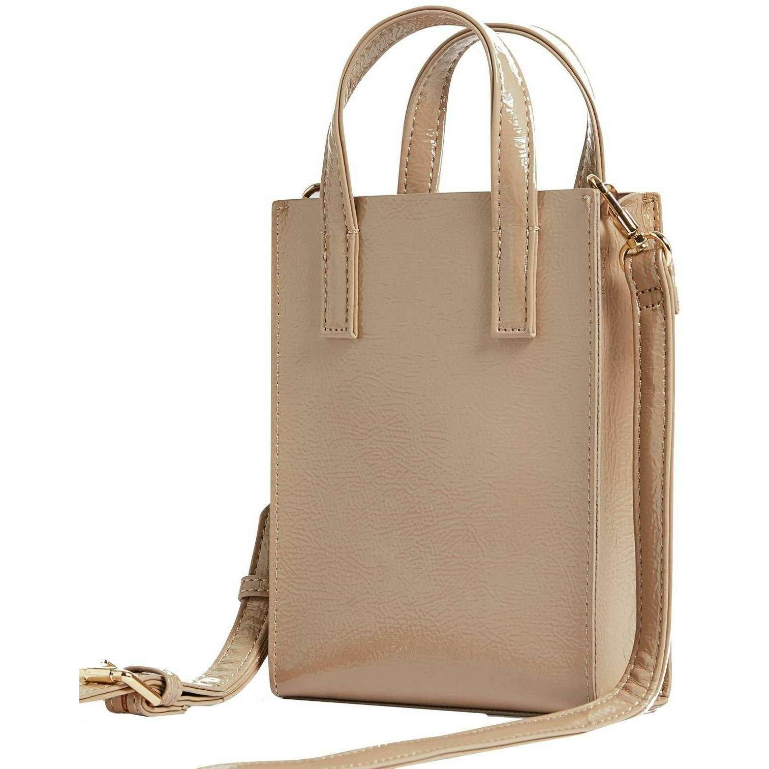 Ted Baker Crinkll Crinkle Mini Icon Bag - Stone Beige - Image 2