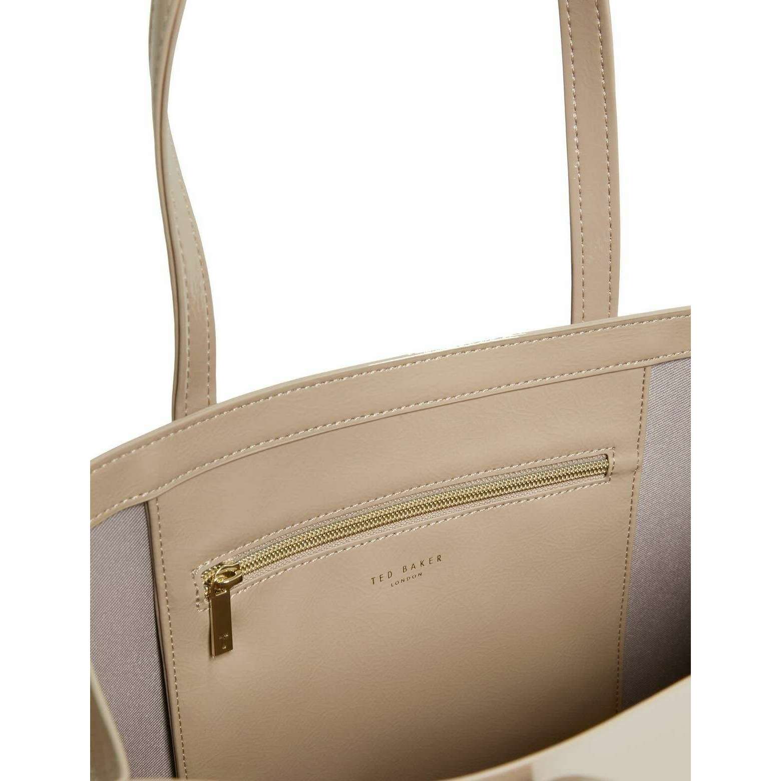 Ted Baker Crinkon Crinkle Large Icon Bag - Stone Beige - Image 3