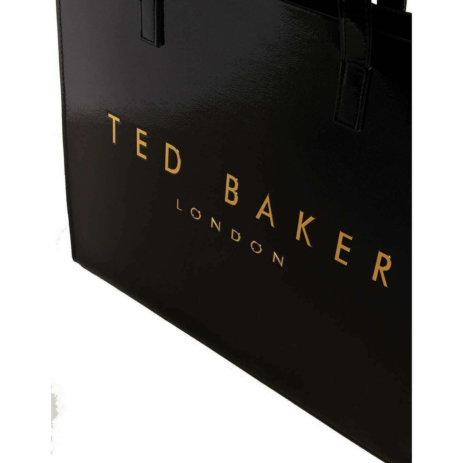 Ted Baker Crinkon Crinkle Large Icon Tote Bag - Black - Image 4
