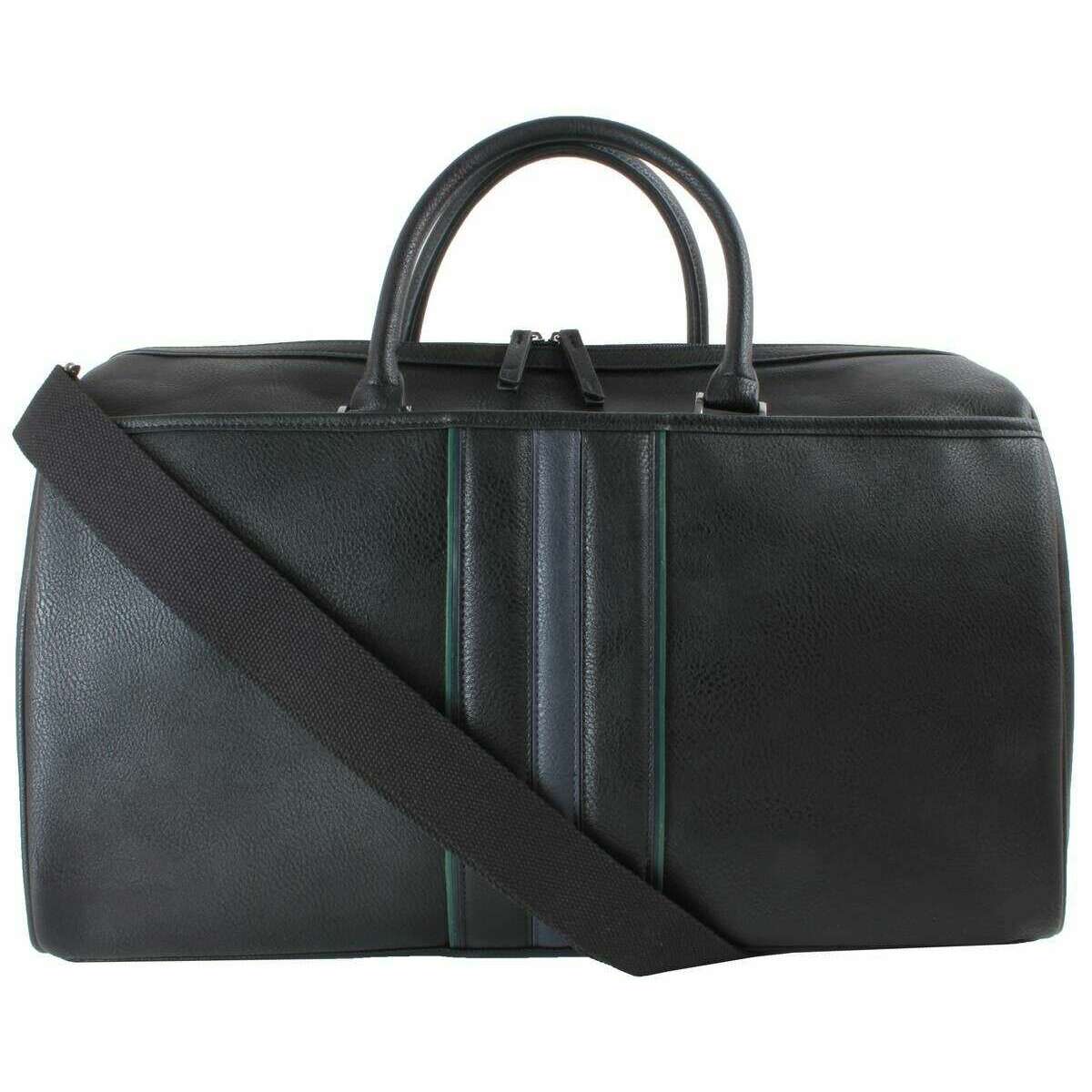 Ted Baker Kelvin Striped Holdall Bag - Black - Image 2