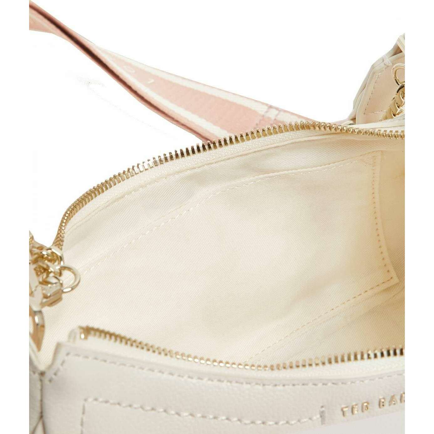 Ted Baker Laarna Small Leather Shoulder Bag - Ivory - Image 3