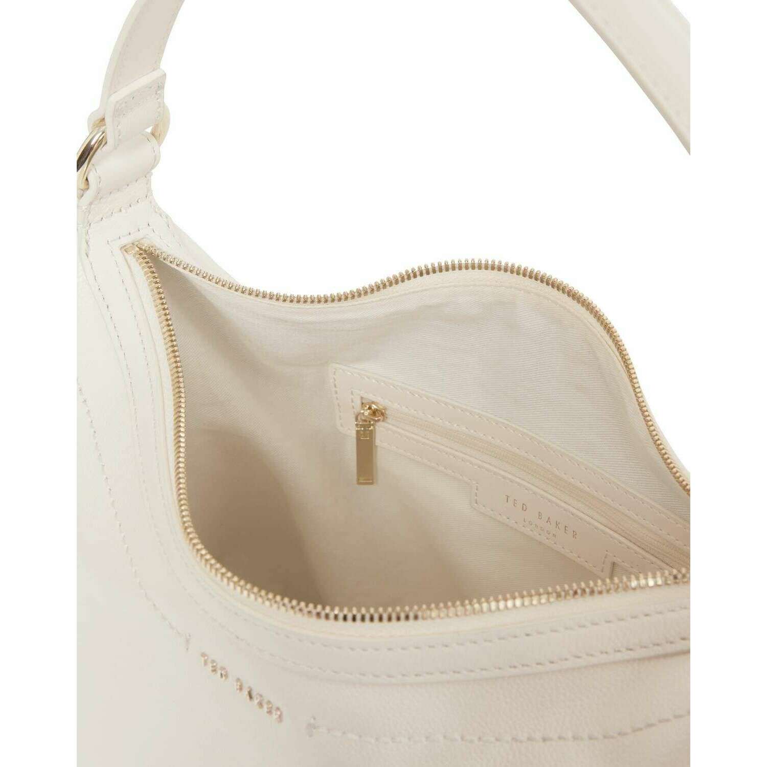 Ted Baker Lyshia Large Leather Hobo Bag - Ivory Cream - Image 4