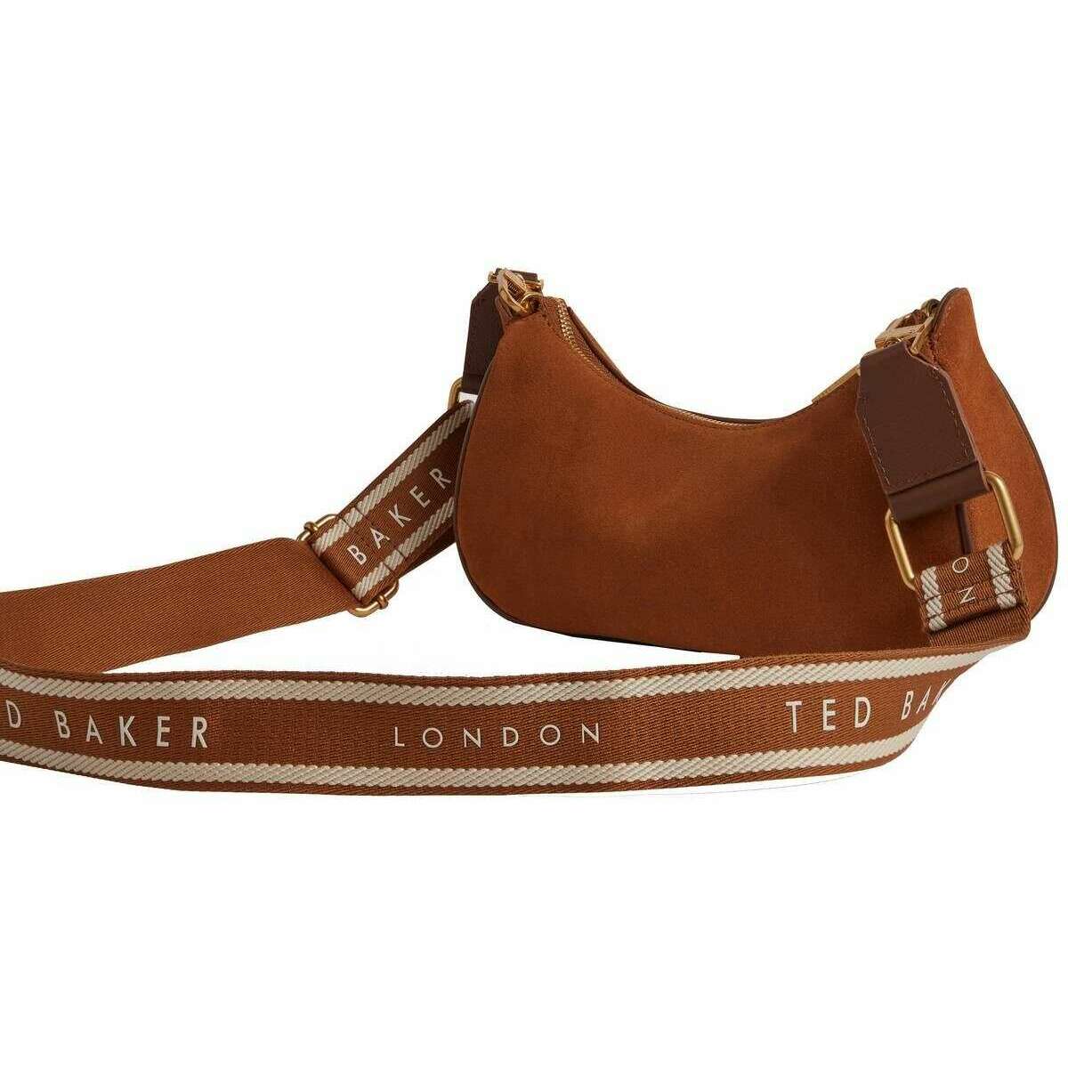 Ted Baker Shayine Small Suede Shoulder Bag - Brown - Image 2