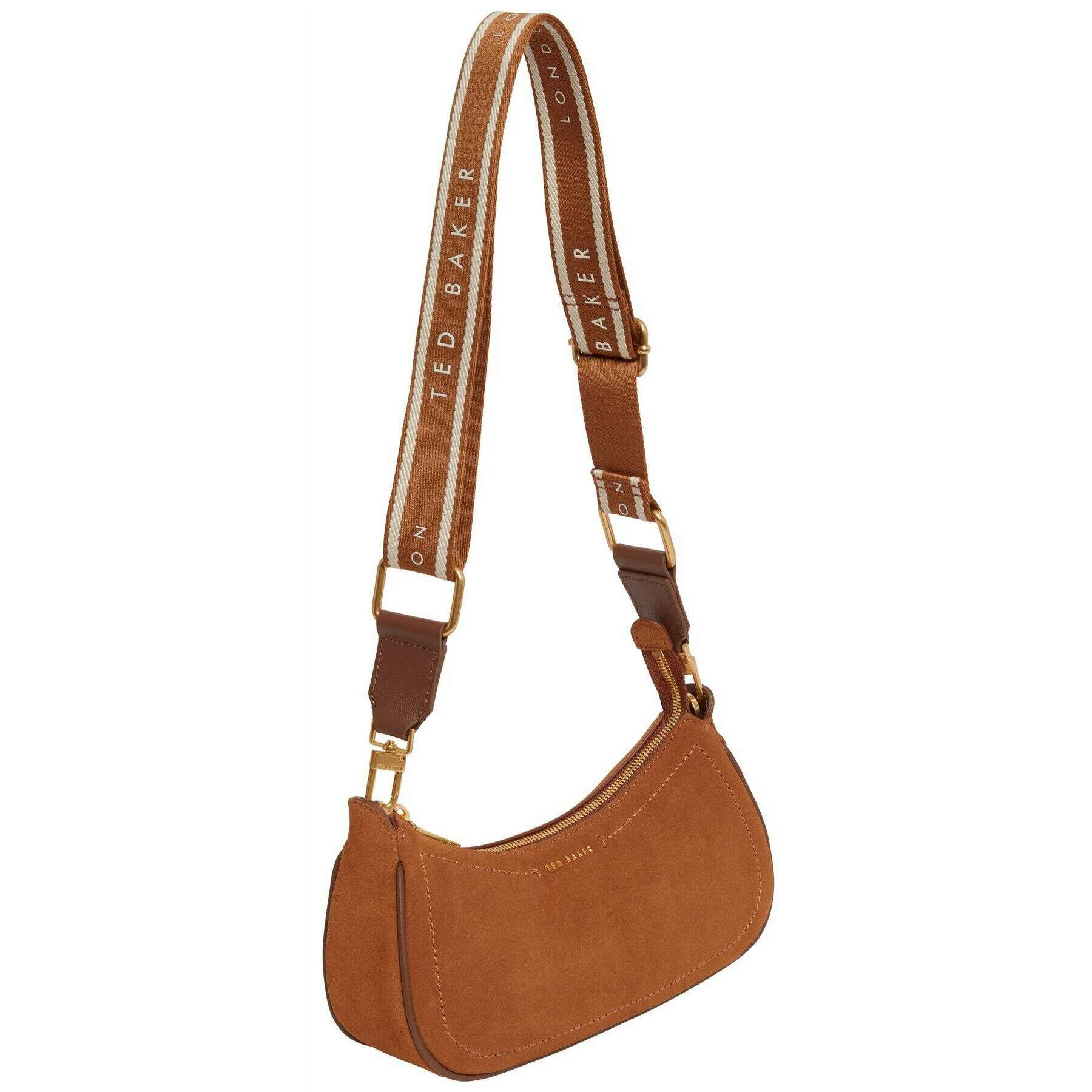 Ted Baker Shayine Small Suede Shoulder Bag - Brown - Image 3