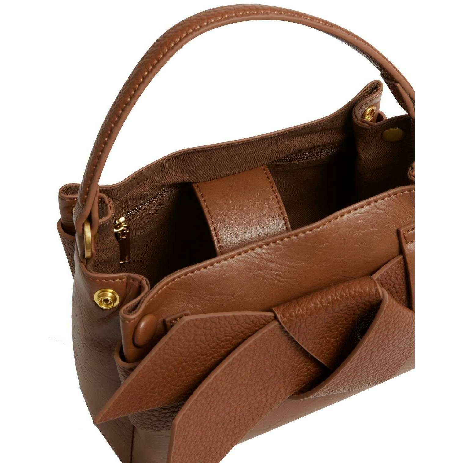 Ted Baker Ssansa Knot Bow Mini Top Handle Bag - Tan - Image 3