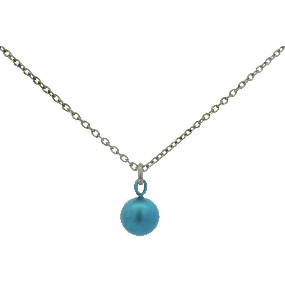 Ti2 Titanium Bead Pendant - Dark Blue