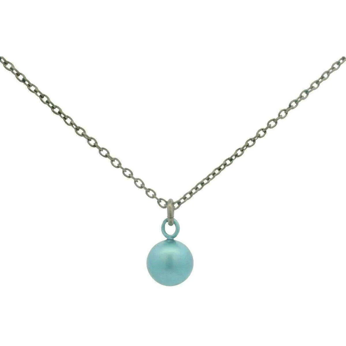 Ti2 Titanium Bead Pendant - Light Blue