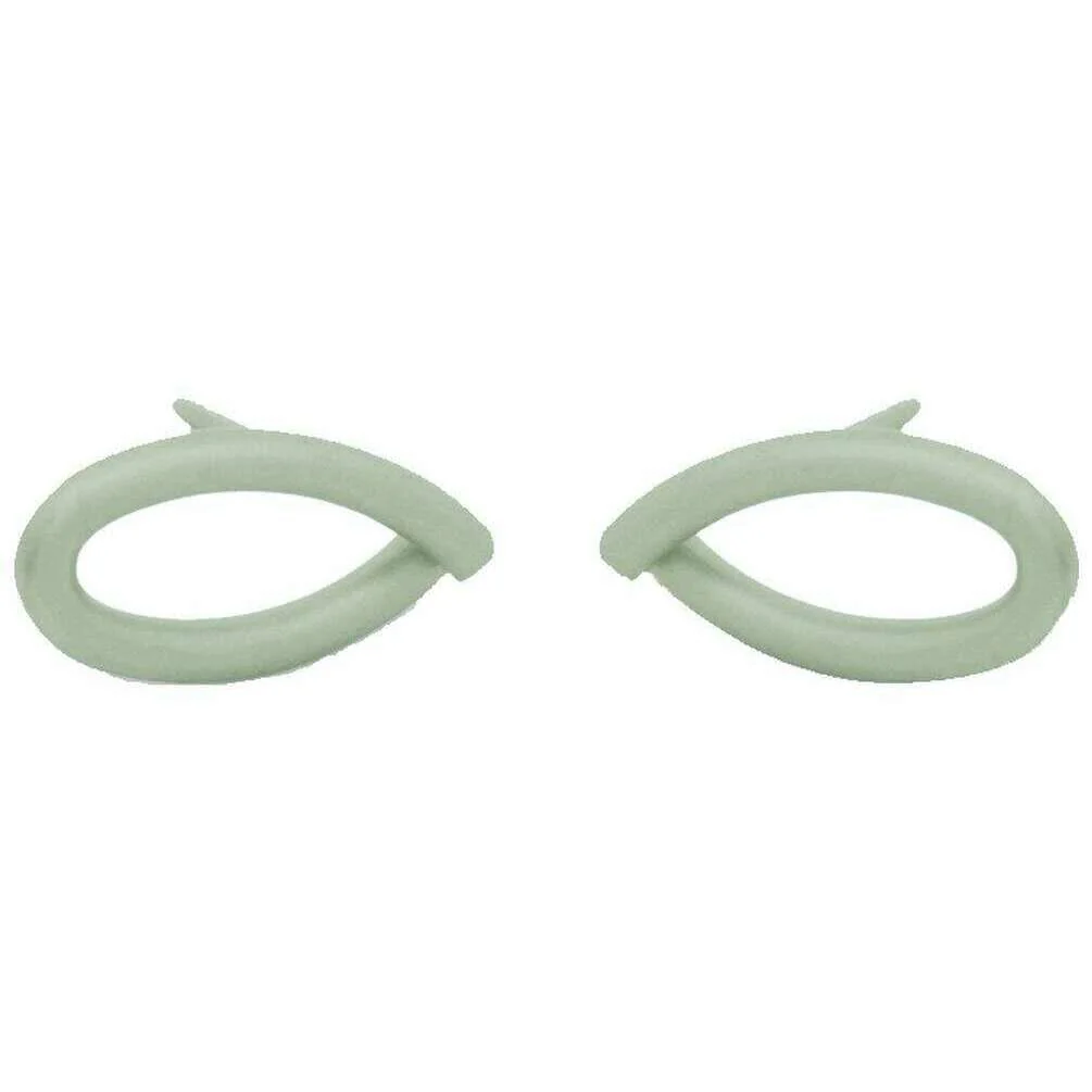 Ti2 Titanium Crossover Stud Earrings - Light Green