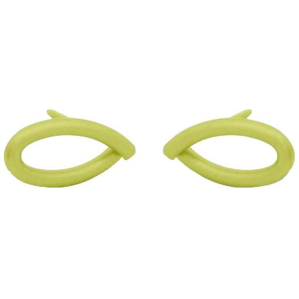 Ti2 Titanium Crossover Stud Earrings - Yellow