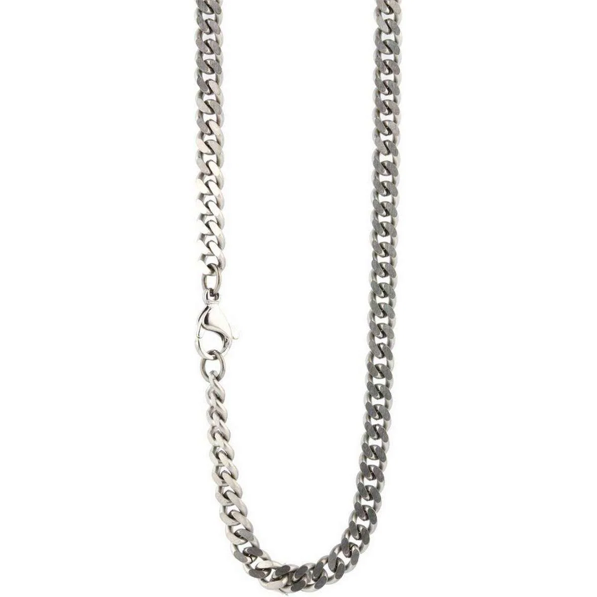 Ti2 Titanium Flat Curb Chain - Silver
