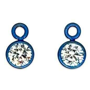 Ti2 Titanium Gem Charms - Dark Blue