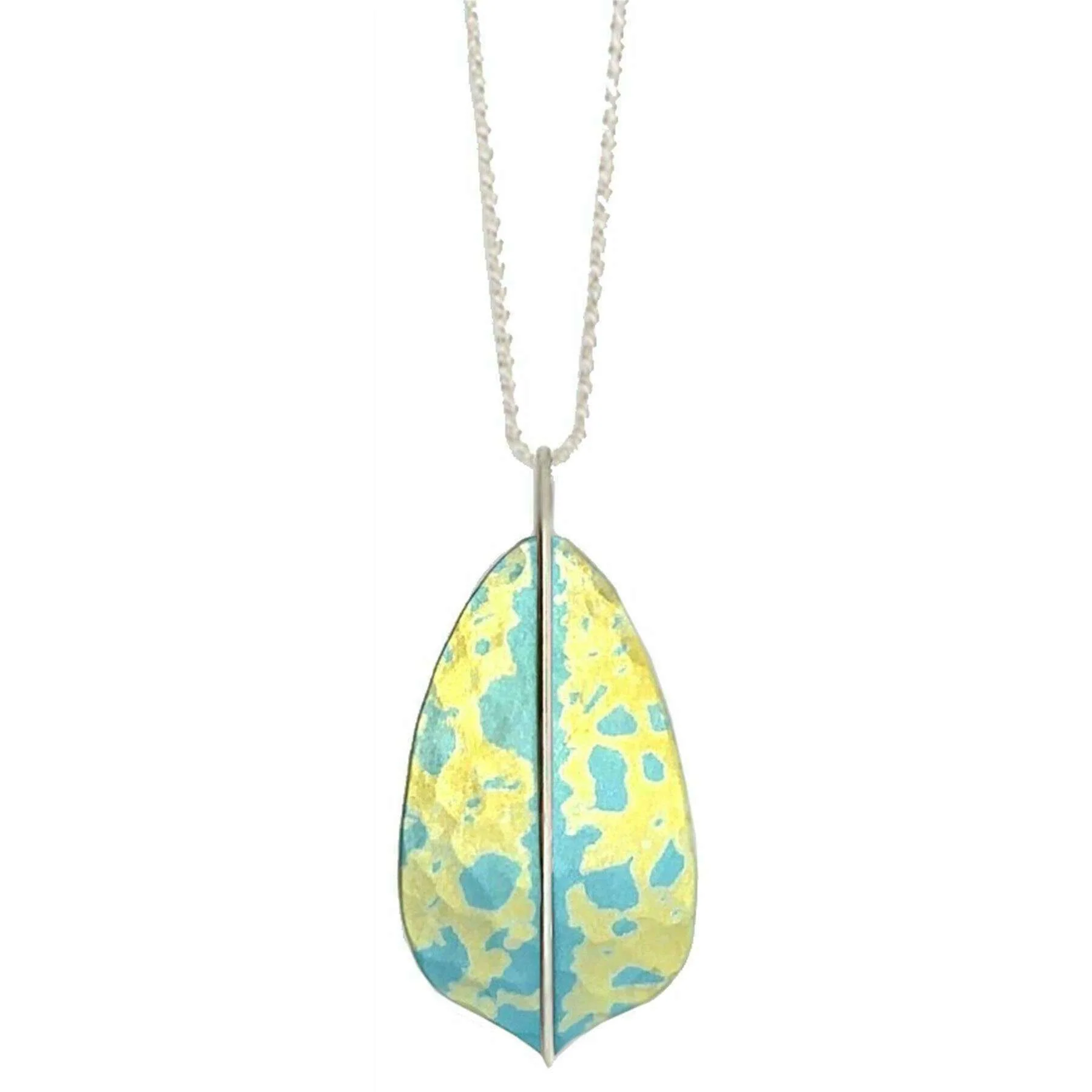 Ti2 Titanium Shield Pendant - Yellow