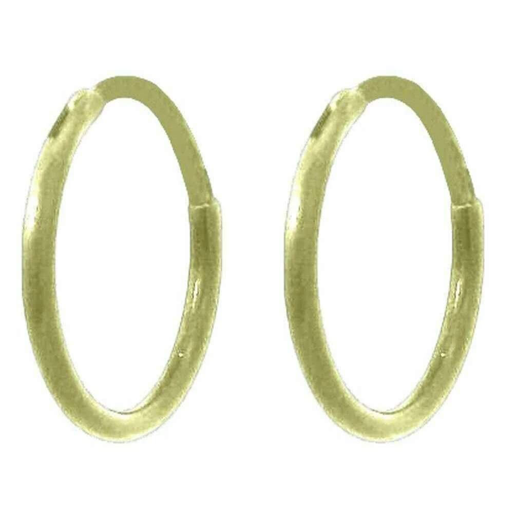 Ti2 Titanium Small Full Hoop Earrings - Yellow