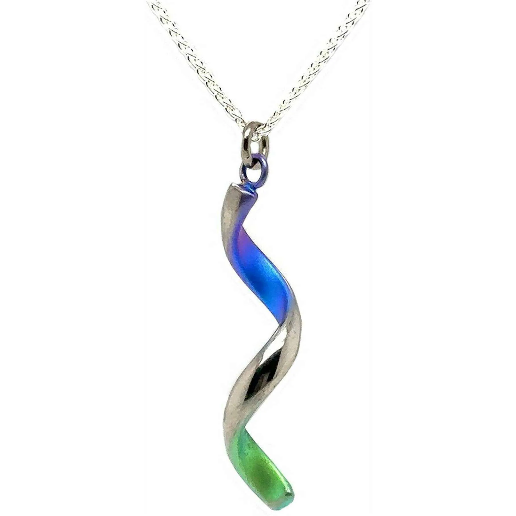 Ti2 Titanium Spiral Pendant - Green