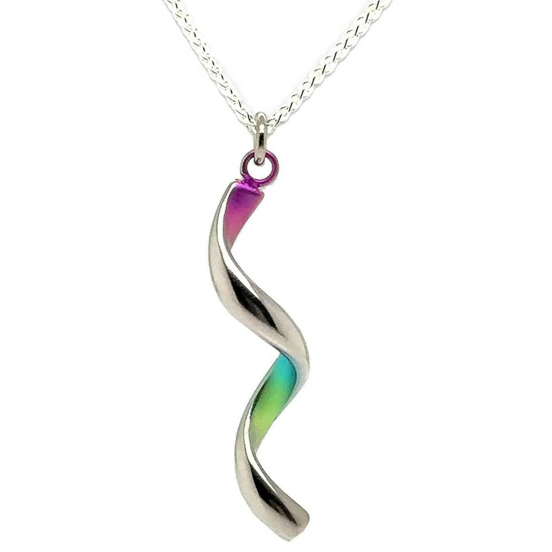 Ti2 Titanium Spiral Pendant - Rainbow B