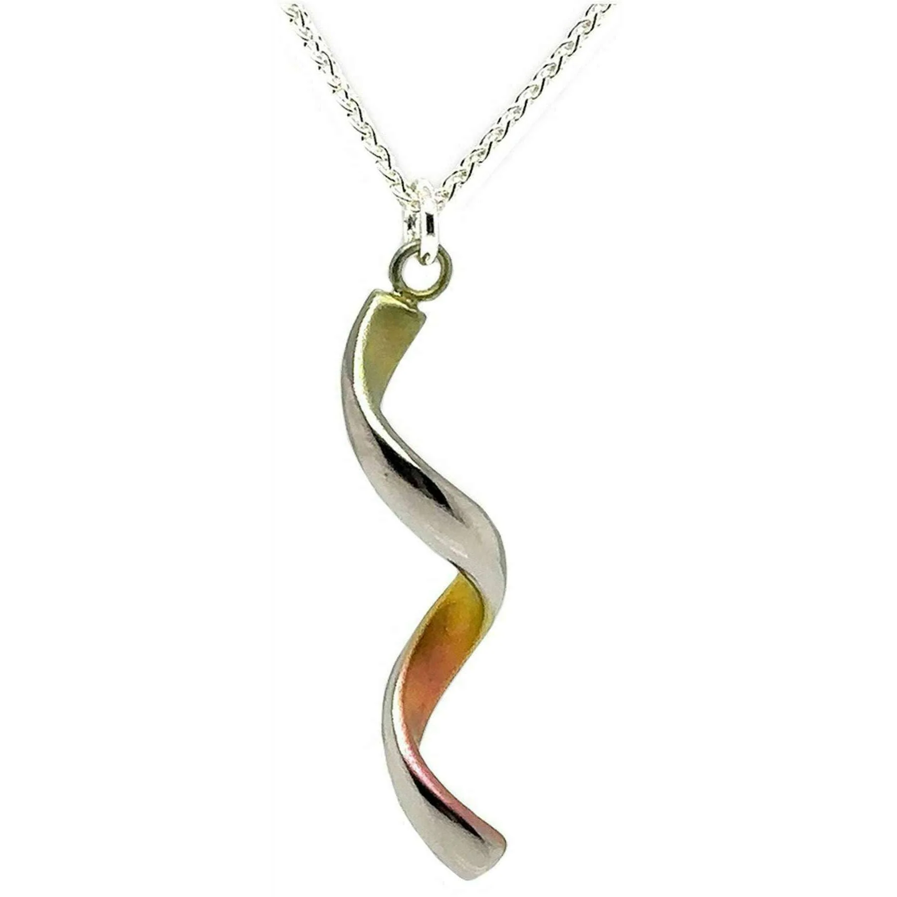 Ti2 Titanium Spiral Pendant - Yellow
