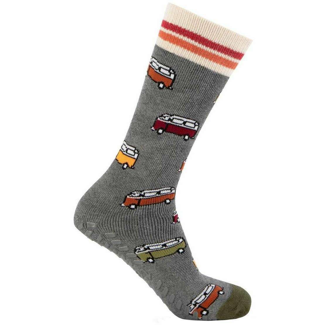 Totes Toasties 2 Pack Original Slipper Socks - Campervan Grey - Image 2