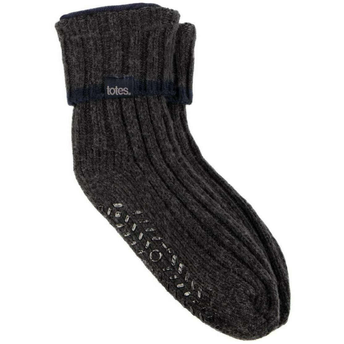 Totes Toasties Chunky Slipper Socks - Grey