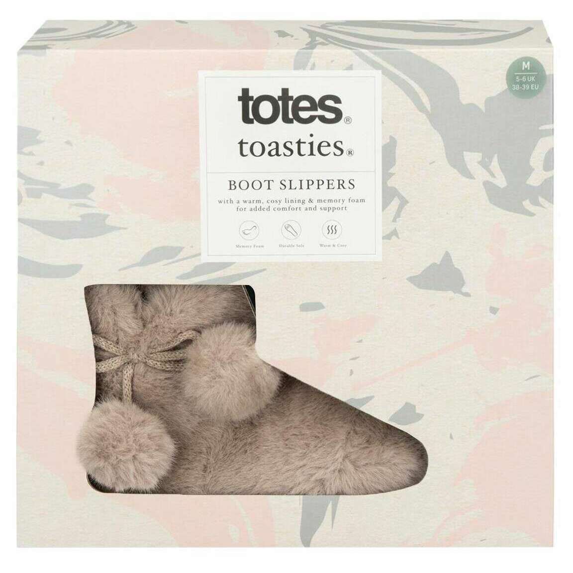 Totes Toasties Faux Fur Boot Slippers - Oat Beige - Image 7