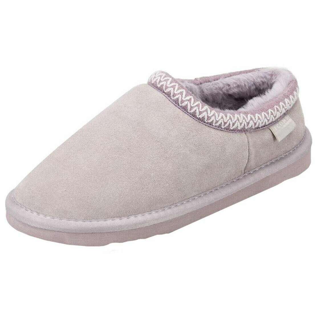 Totes Toasties Icons Shoot Style Suede Slippers - Lilac - Image 2