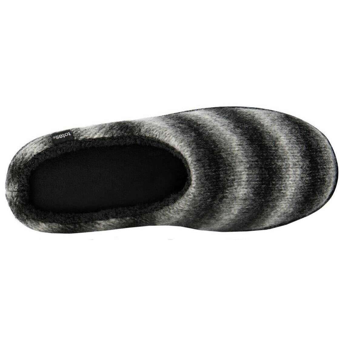 Totes Toasties Knitted Ombre Mule Slippers - Grey - Image 4