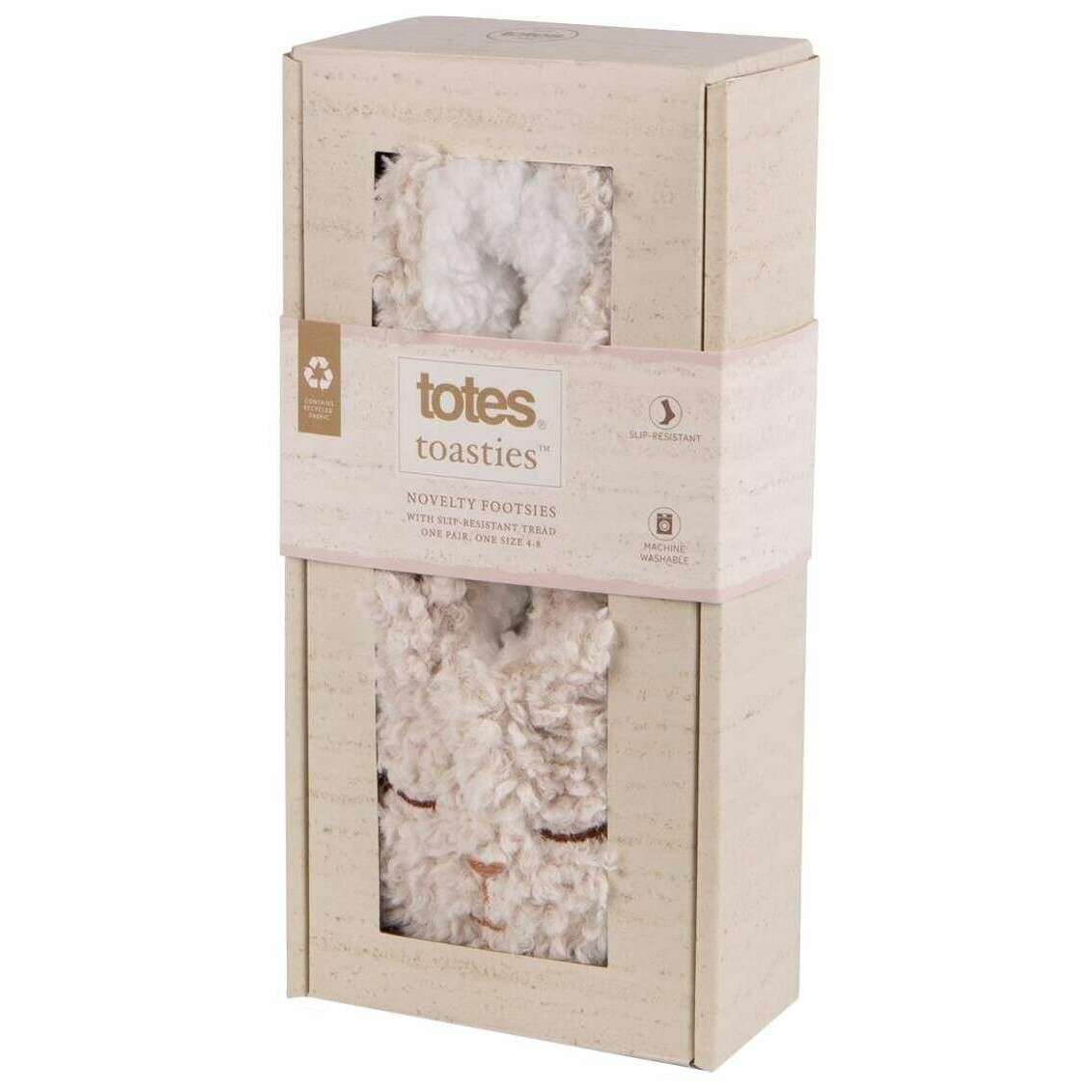 Totes Toasties Novelty Bear Footsies - Cream - Image 7