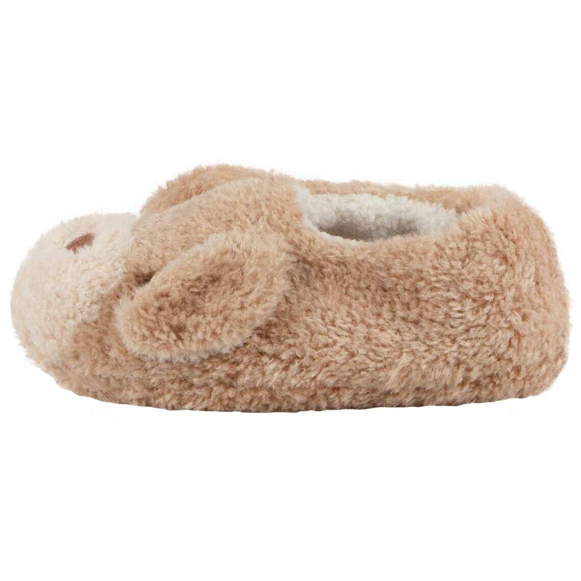 Totes Toasties Novelty Dog Full Back Slippers - Beige - Image 3