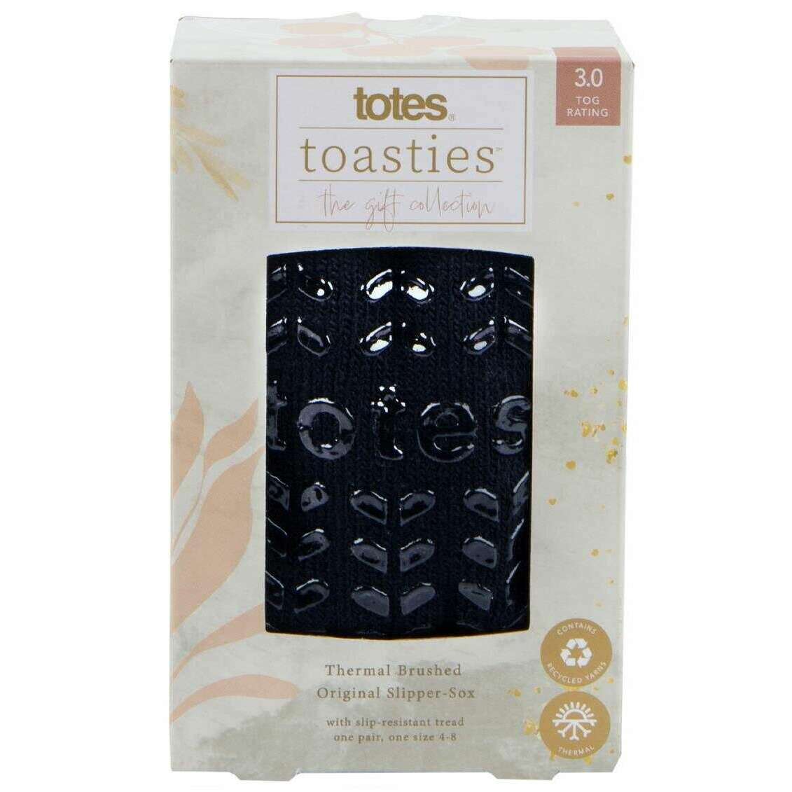 Totes Toasties Thermal Brushed Original Slipper Socks - Navy - Image 4