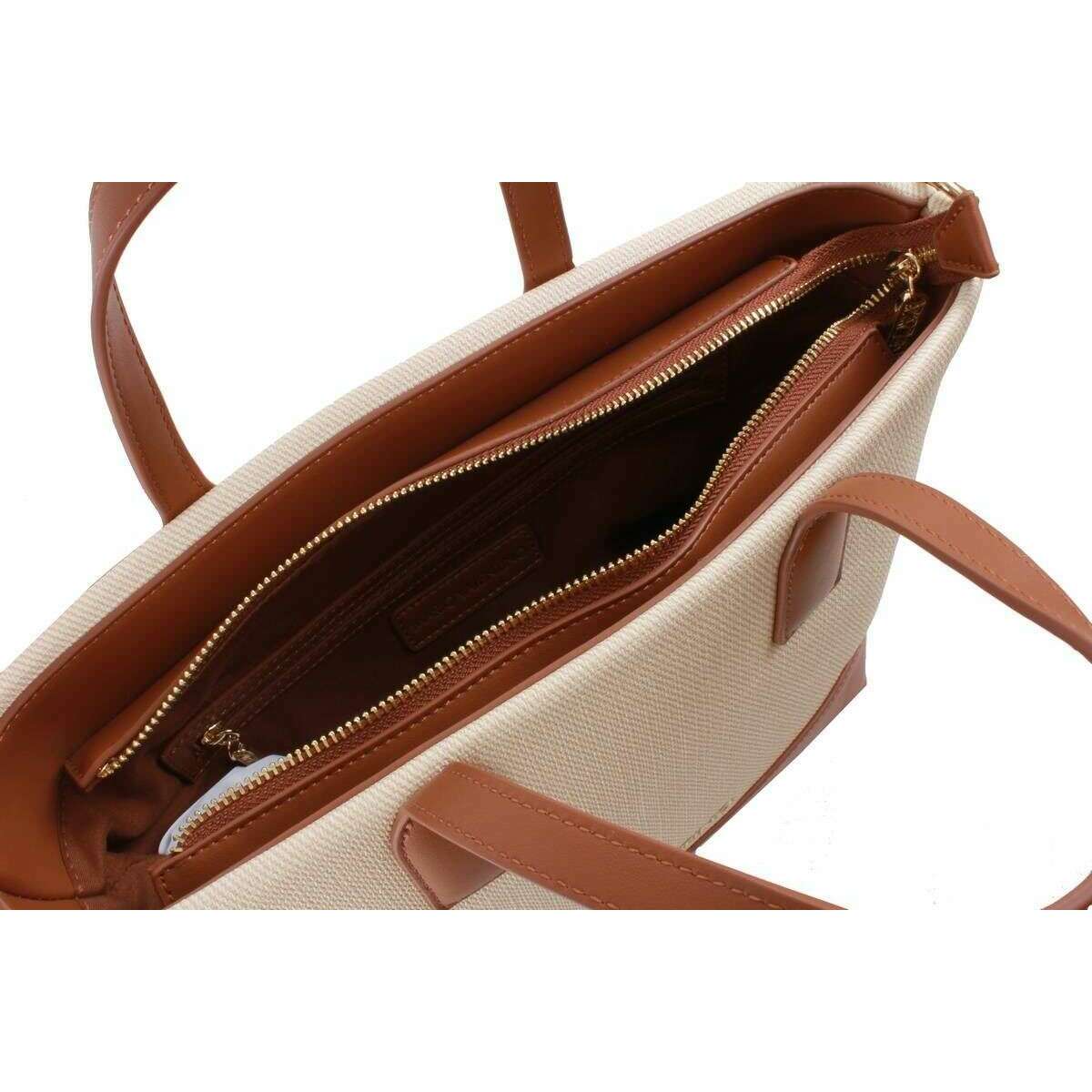 Valentino Atena RE Shopping Bag - Cream/Tan - Image 3