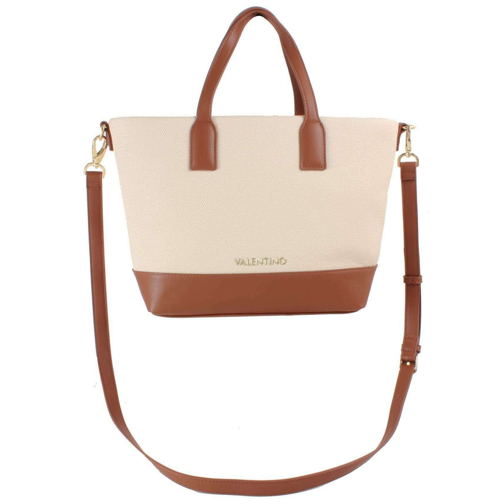 Valentino Atena RE Shopping Bag - Cream/Tan - Image 4