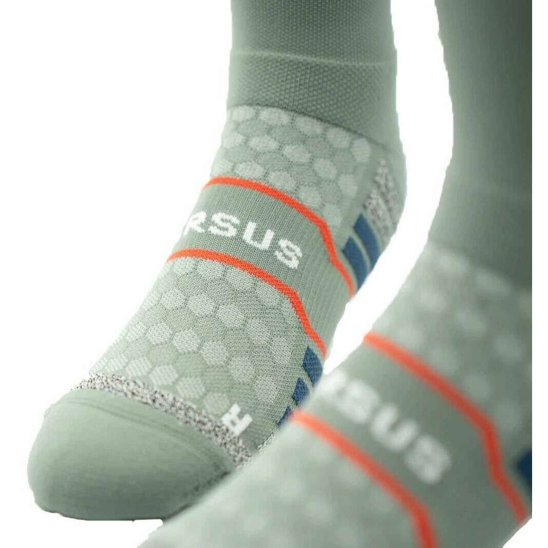 Versus Fynbos Trail Running Socks - Green/Orange - Image 4