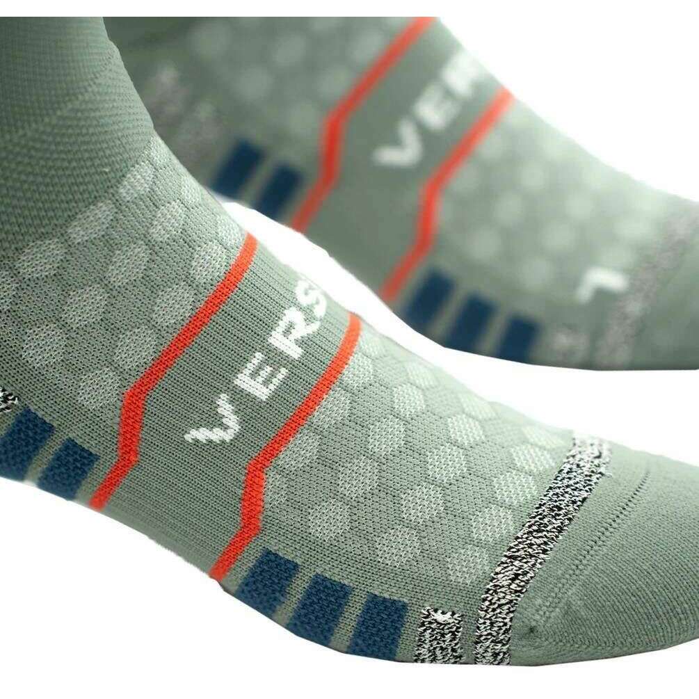 Versus Fynbos Trail Running Socks - Green/Orange - Image 5