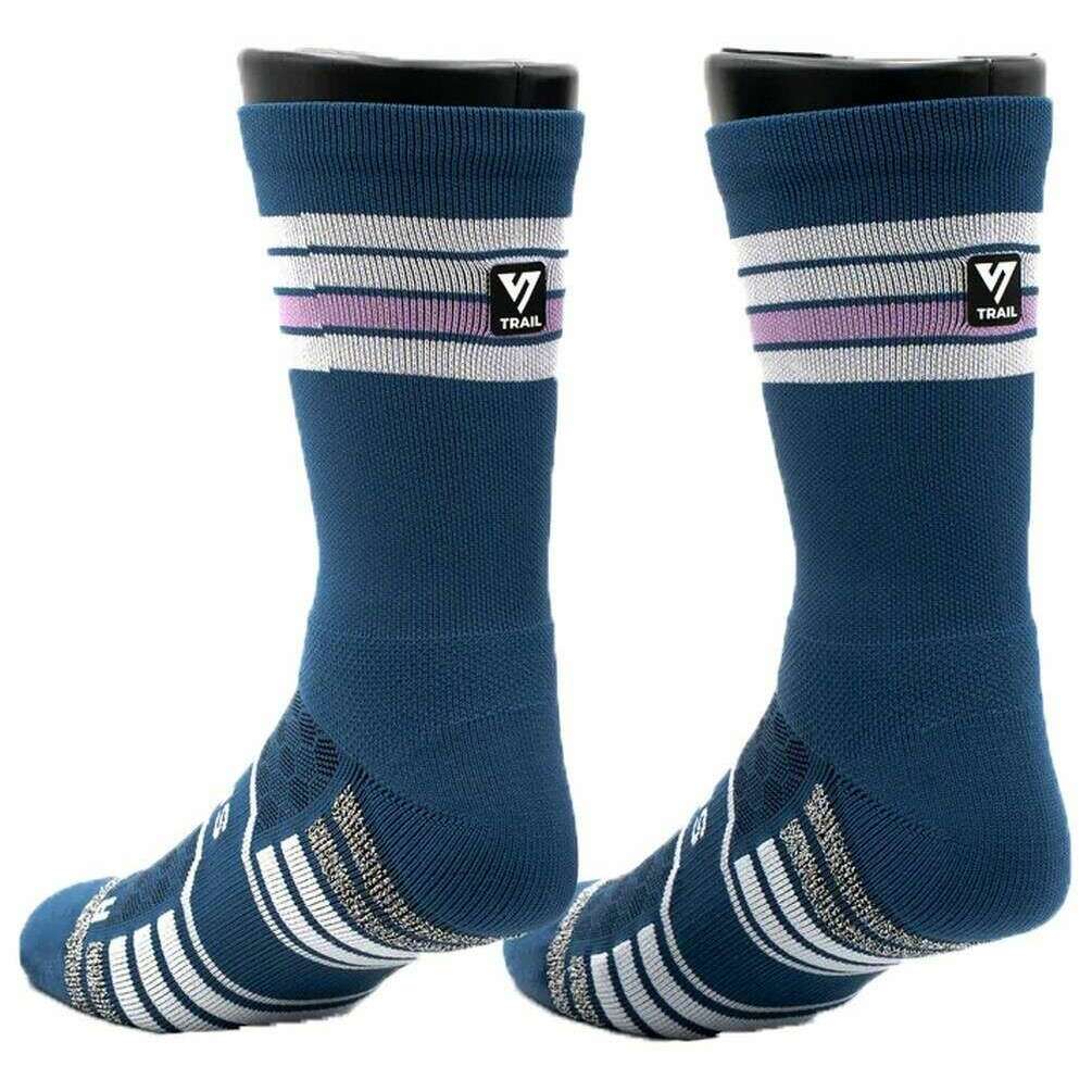 Versus Misty Lake Trail Running Socks - Blue - Image 3