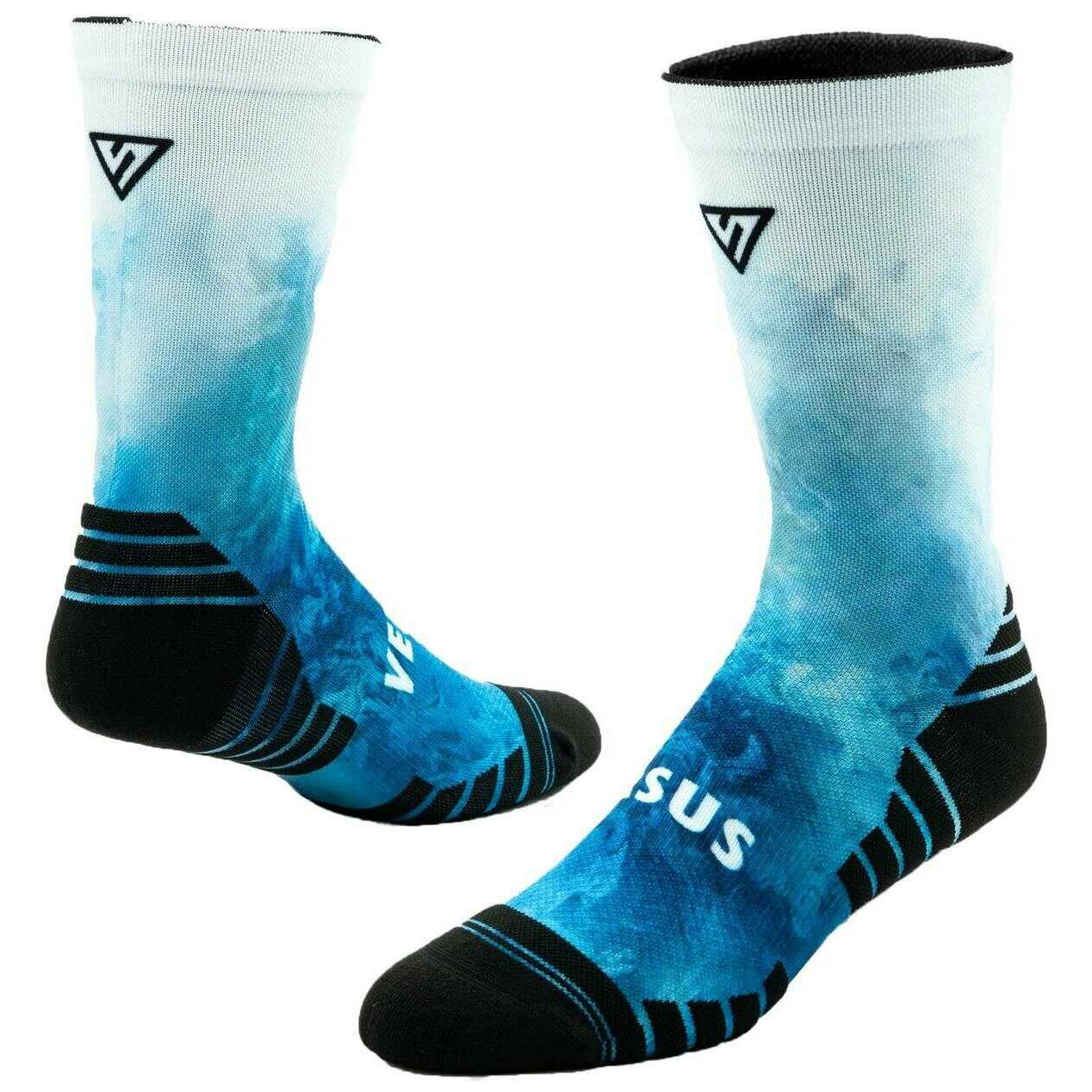 Versus Riptide Active Crew Socks - White/Blue/Black