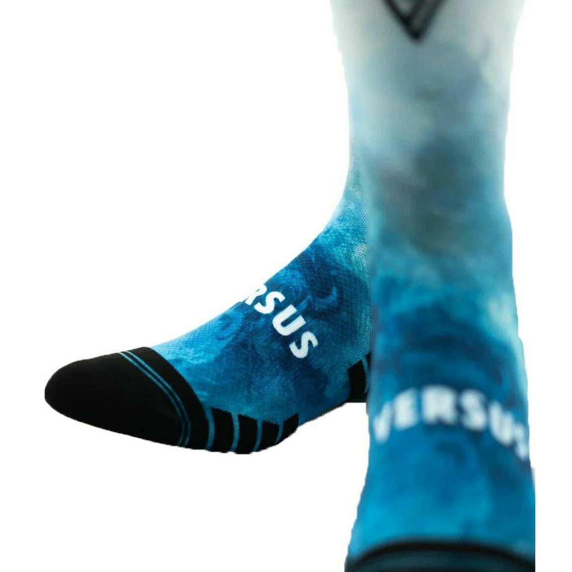 Versus Riptide Active Crew Socks - White/Blue/Black - Image 2