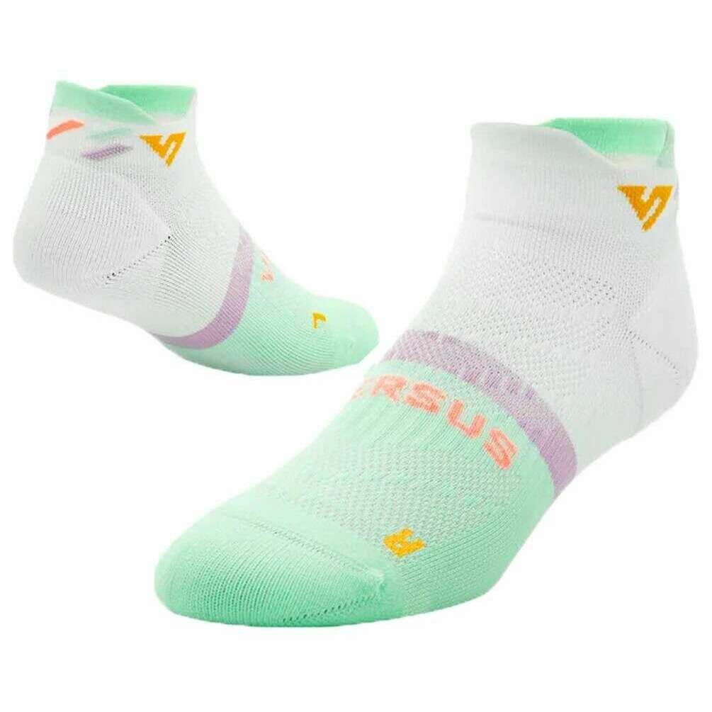 Versus Running Ankle Socks - Retro Rainbow White
